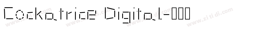 Cockatrice Digital字体转换
